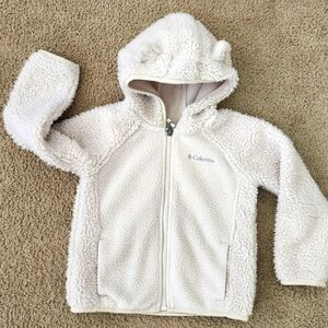 Columbia Little Girls 4T Fox Sherpa Hoodie